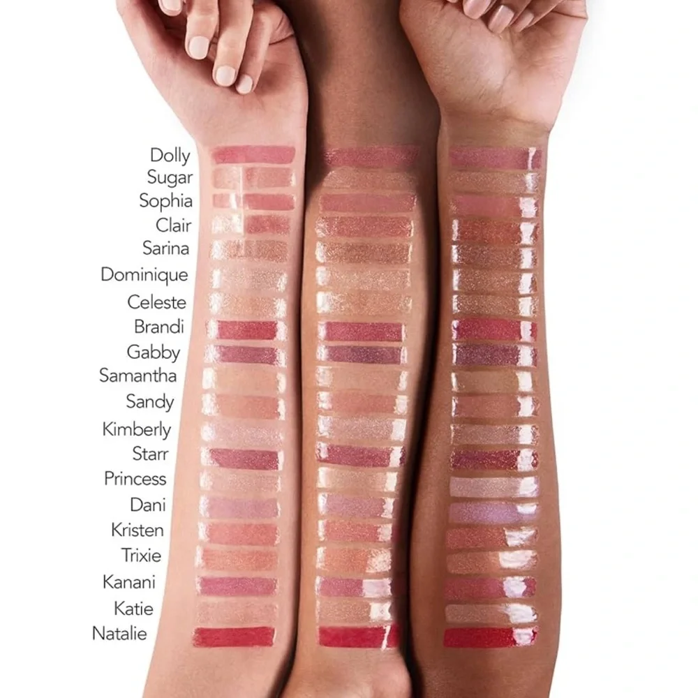 Buxom Diamond Lips Plumping Lip Gloss Clair Pink Golden Shimmer New in Box